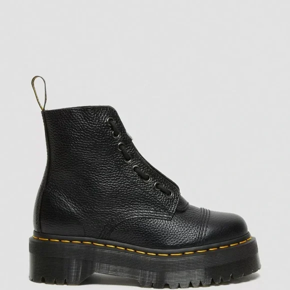 Dr. Martens Sinclair Milled Nappa Leather Platform Boots - Picture 6 of 17